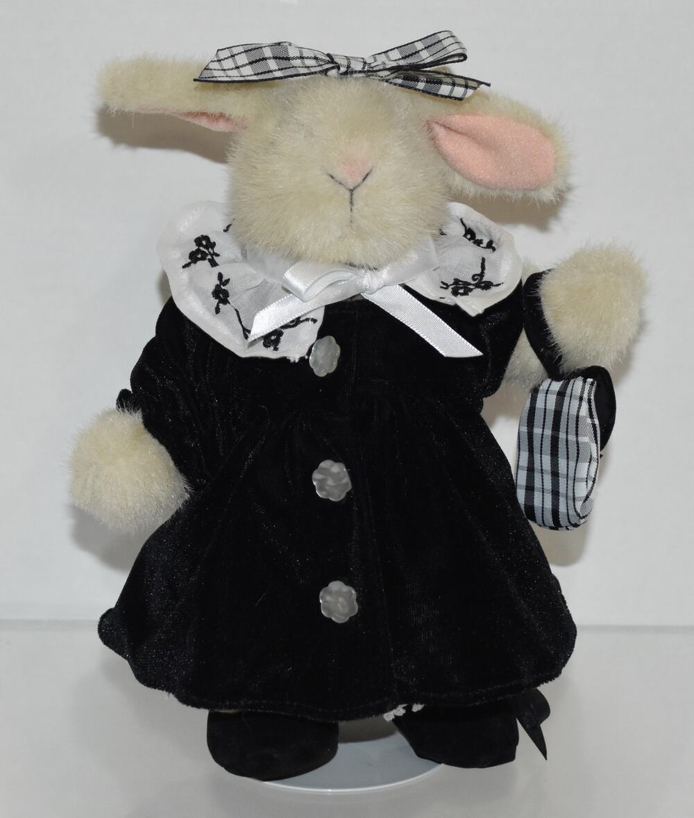 Hoppy VanderHare Legendary Family Portrait Black White Plush Bunny 798067044883